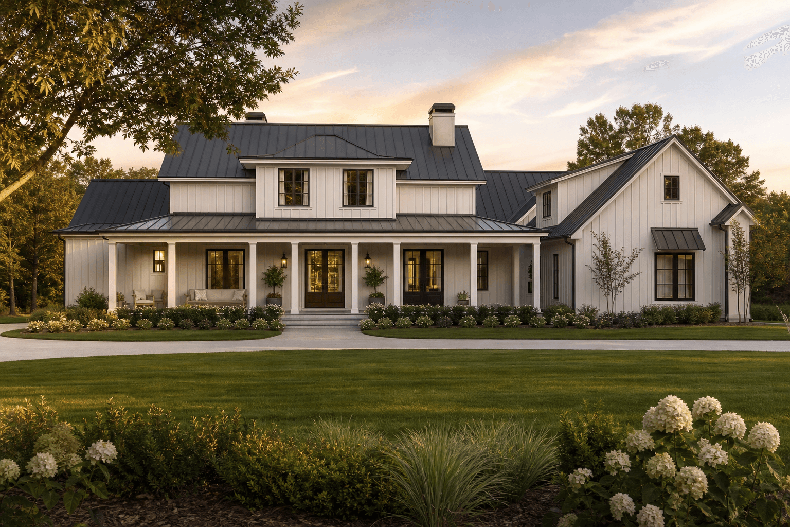 Luxury custom home exterior
